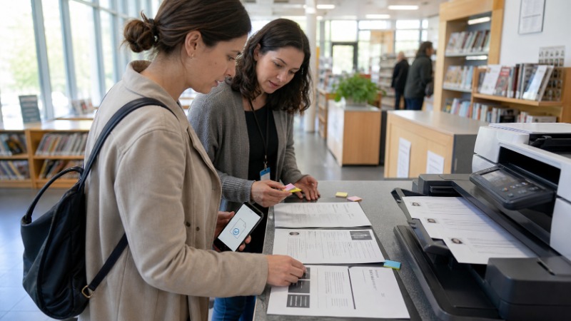 Několik vzorů životopisu v různém grafickém provedení rozložených vedle notebooku
